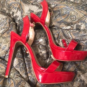 Beautiful red high heels